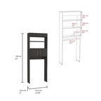 Organisateur de rangement pour WC avec portes et étagères