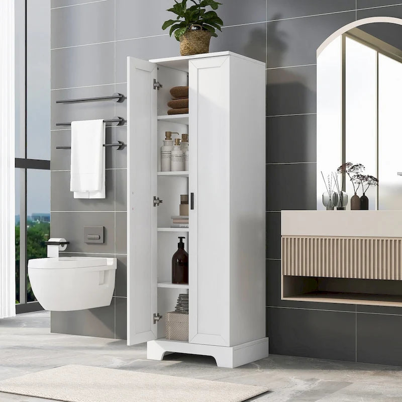 Meuble de rangement à deux portes pour salle de bain - 23,30L * 16,90l * 71,20H
