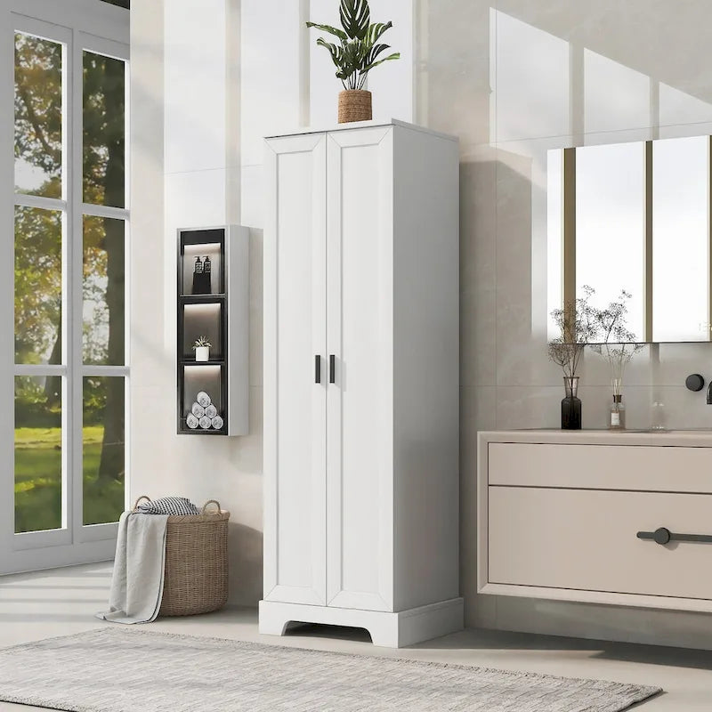 Meuble de rangement à deux portes pour salle de bain - 23,30L * 16,90l * 71,20H