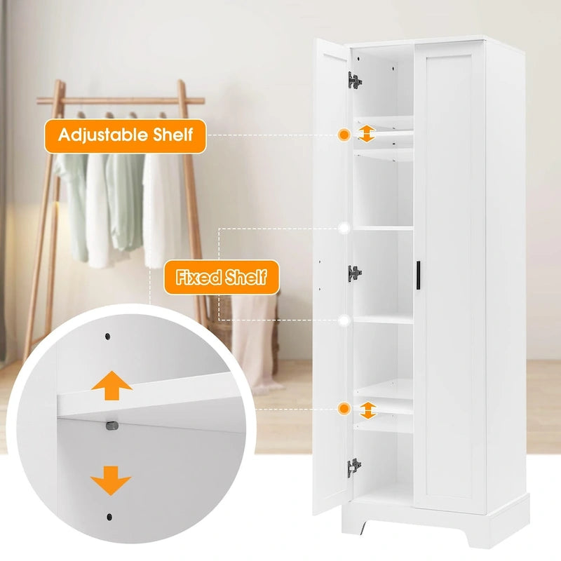 Meuble de rangement à deux portes pour salle de bain - 23,30L * 16,90l * 71,20H