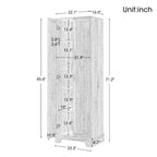 Meuble de rangement à deux portes pour salle de bain - 23,30L * 16,90l * 71,20H