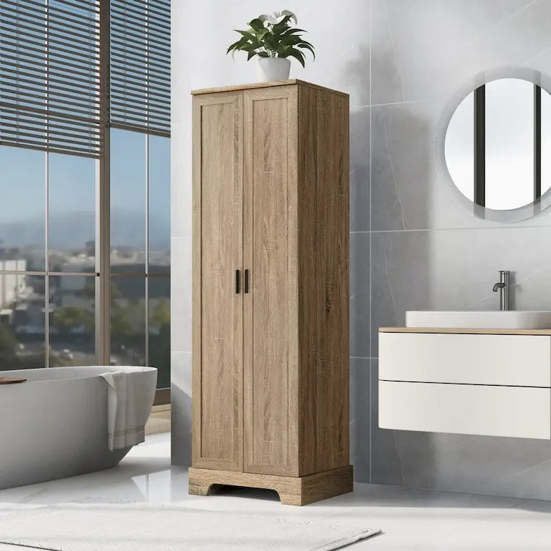 Meuble de rangement à deux portes pour salle de bain - 23,30L * 16,90l * 71,20H