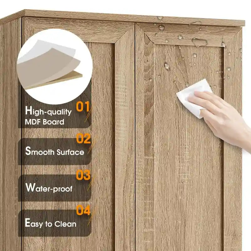 Meuble de rangement à deux portes pour salle de bain - 23,30L * 16,90l * 71,20H