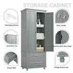 Meuble de rangement haut avec tiroirs pour salle de bain/bureau