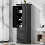 Meuble de rangement haut avec tiroirs pour salle de bain/bureau