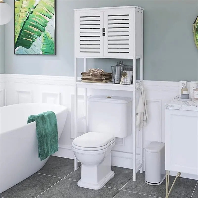 Meuble de Rangement Salle de Bain - 10.63P x 25.4L x 68.9H