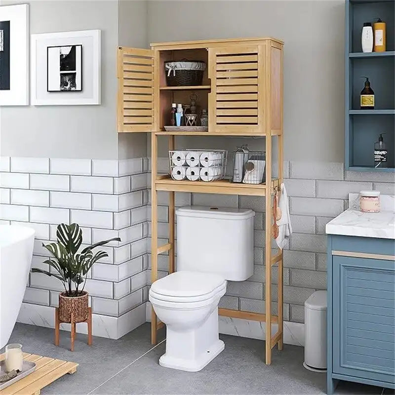 Meuble de Rangement Salle de Bain - 10.63P x 25.4L x 68.9H