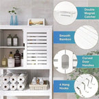Meuble de Rangement Salle de Bain - 10.63P x 25.4L x 68.9H