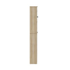 Meuble de rangement pour cabinet de toilette de ferme marron avec 2 étagères