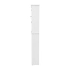 Meuble de rangement pour cabinet de toilette de ferme marron avec 2 étagères