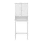 Meuble de rangement pour cabinet de toilette de ferme marron avec 2 étagères
