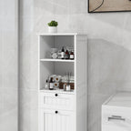 Meuble de rangement pour linge sale avec tiroir, 1 compartiment basculant
