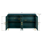Meuble TV pour téléviseur de 65 pouces et plus, meuble TV en bois avec placard de rangement et étagères réglables, console multimédia pour salon ou chambre