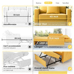 Fauteuil convertible 3-en-1, plusieurs coloris, une place
