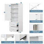 Meuble de rangement haut de salle de bain, Meuble de rangement sur pied