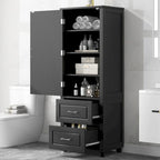 Meuble de rangement haut de salle de bain, Meuble de rangement sur pied