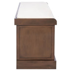 Banc de rangement SAFAVIEH Fiorello avec coussin et 3 tiroirs - 47,3 L x 15 P x 19 H - 47 L x 15 P x 19 H