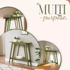 Kings Brand Furniture – Console étroite avec étagère de rangement pour couloir, entrée, vestibule, salon