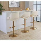 LumiSource Lot de 2 tabourets de bar réglables Fabrico en PU
