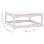 vidaXL Ensemble de Mobilier de Jardin 10 Pièces Canapé d'Angle d'Extérieur en Bois de Pin Massif