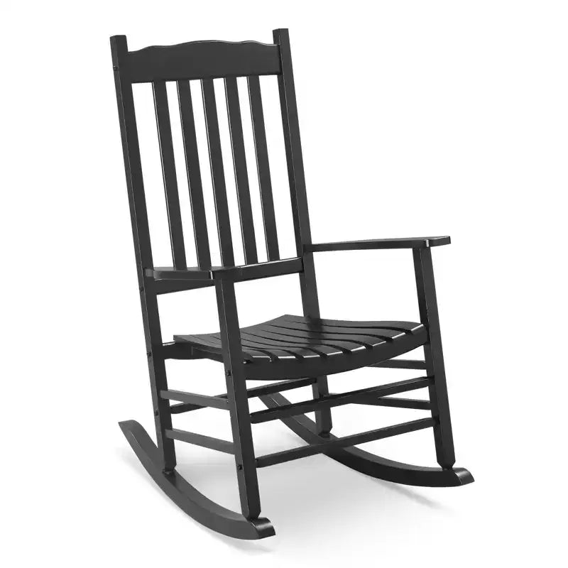 Karl Home | Fauteuil à bascule de patio en bois massif de 24 pouces