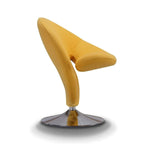 Fauteuil pivotant en mélange de laine et chrome Curl de Manhattan Comfort (lot de 2)