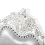 Chaises de salle à manger avec accoudoirs Eugene de Furniture of America, en bois massif traditionnel, avec garniture cloutée et pieds cabrioles (Lot de 2)