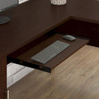 Bureau d'angle en L 60" Bush Furniture Somerset avec huche de rangement