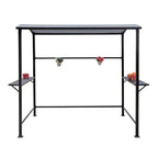 Abri barbecue en acier avec auvent, 1,5 x 2,4 m