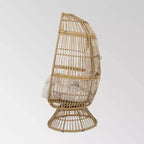 Fauteuil œuf pivotant en osier Pintan – Christopher Knight Home