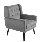 Lot de 2 fauteuils d'appoint en velours pour salon