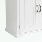 Meuble de rangement pour salle de bain avec portes et tiroir