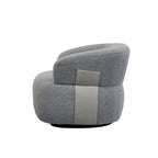 Fauteuil moderne Kieon 33W 360 pivotant en forme de tonneau - Lot de 2