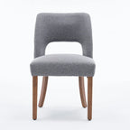 Lot de 4 chaises de salle à manger rembourrées en tissu