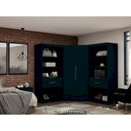 Mulberry 2.0 Semi-ouvert 3 sections Moderne 4 tiroirs Armoire d'angle Ensemble de 3