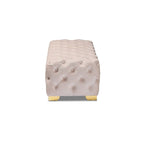 Banc ottoman en velours Gracewood Hollow Solanki