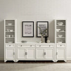 Ensemble buffet et bibliothèque 3 pièces Crosley Tara - 15x97x67,63