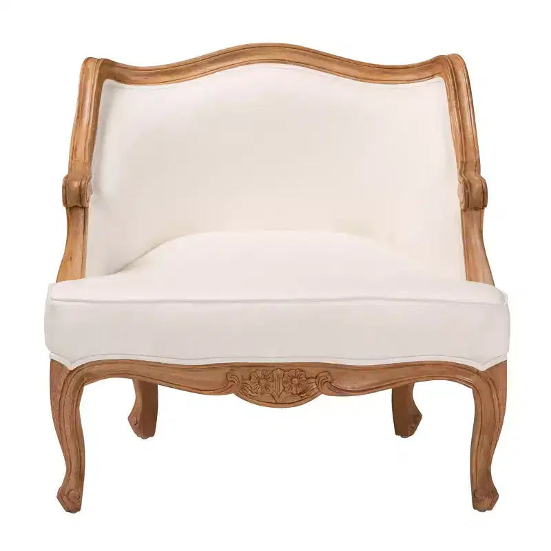 Chaise d'appoint Sylvestra Bali & Pari : assise basse, bois de bayur, rembourrage en mousse, aucun assemblage requis