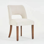Lot de 4 chaises de salle à manger rembourrées en tissu