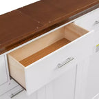 Lit escamotable double avec 3 tiroirs, armoire murale pliable, blanc