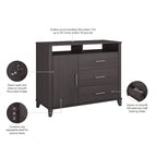 Meuble télé haut Somerset avec rangement par Bush Furniture