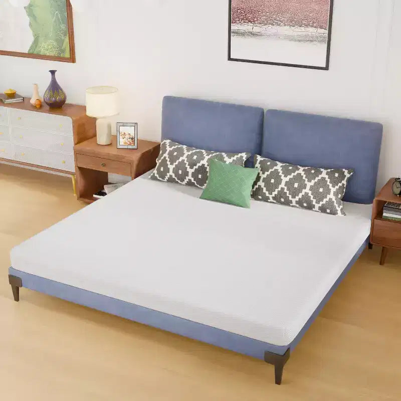FDW Matelas en mousse à mémoire de forme 5 pouces, fermeté moyenne, certifié CertiPUR-US, matelas en boîte soulageant la pression, sans fibre de verre, blanc