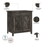 Secrétaire Key West avec meuble de rangement Bush Furniture