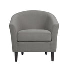 Fauteuils d'appoint modernes en forme de tonneau, Fauteuils club confortables