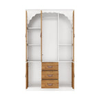 Ensemble de deux armoires Grand Closet d'inspiration vintage avec accents en métal