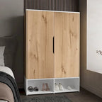 Armoire double rose FM Furniture avec tringle