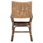 Chaise de jardin en rotin avec coussin 22 L x 24 P x 37 H 22L x 24P x 37H
