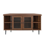Meuble TV d'angle Middlebrook avec porte vitrée de 48 pouces