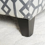 Banc de rangement rembourré moderne pour entrée de salon