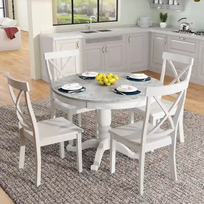Ensemble de table à manger et chaises 5 pièces pour 4 personnes